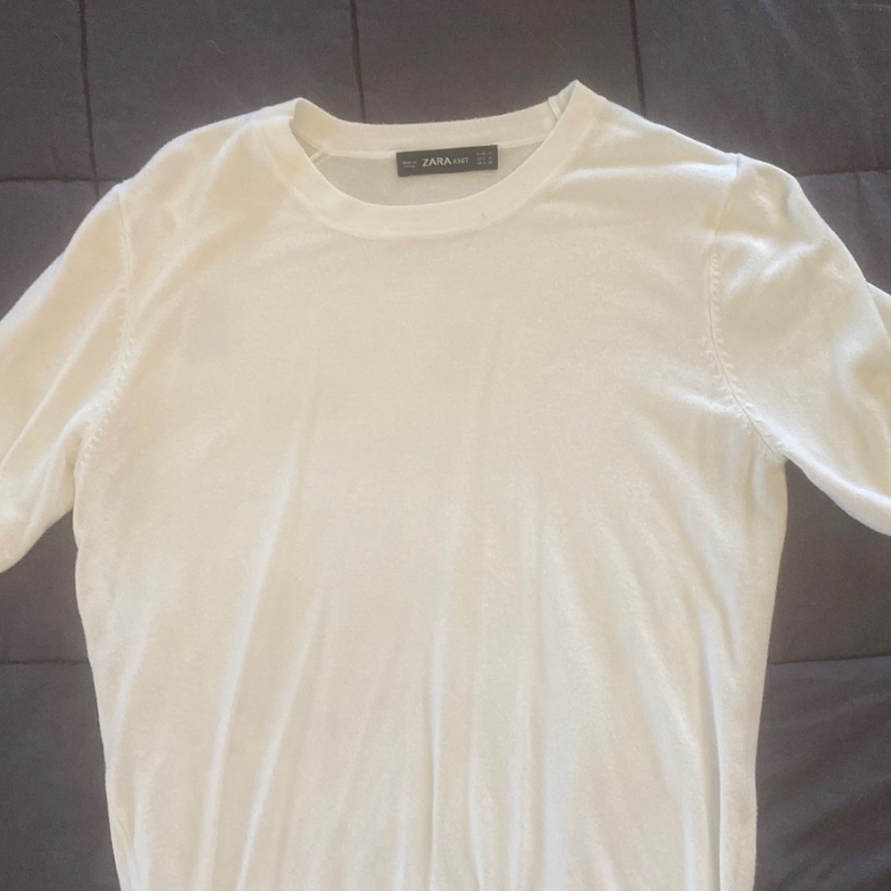 Zara womens short sleeve sweater
